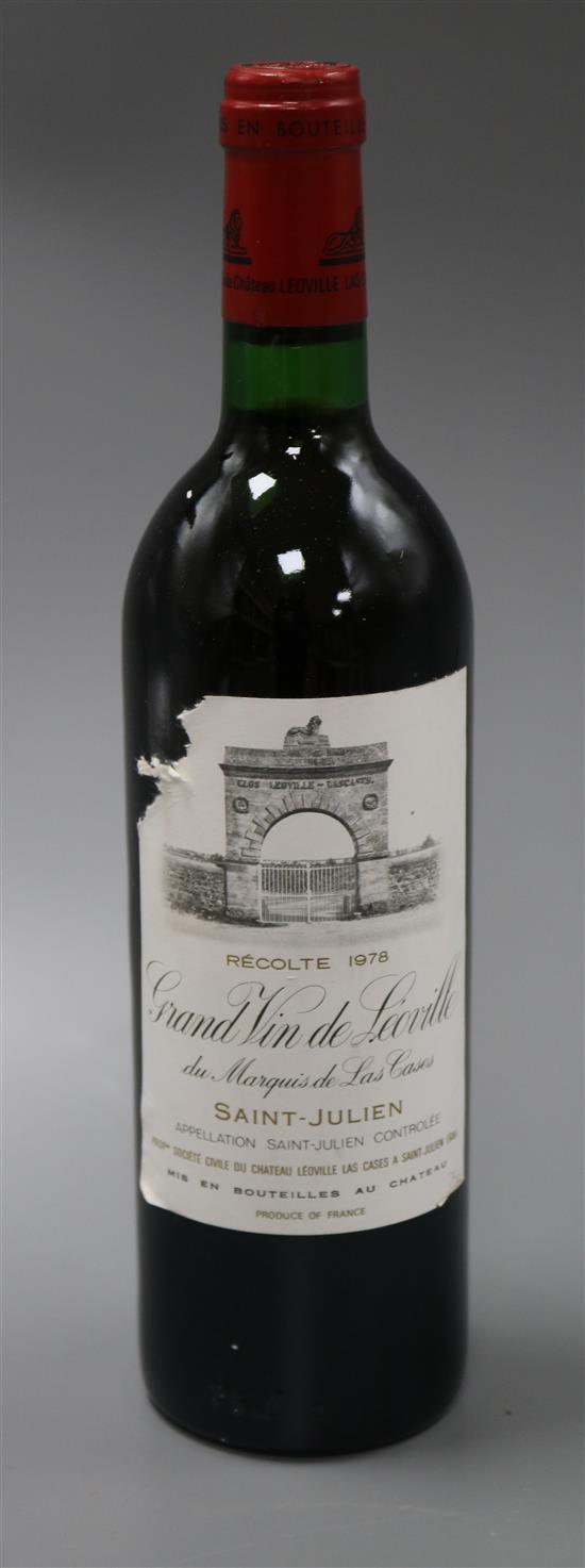 Four bottles, Grand Vin de Leoville Las Cases - St Julien, 1978